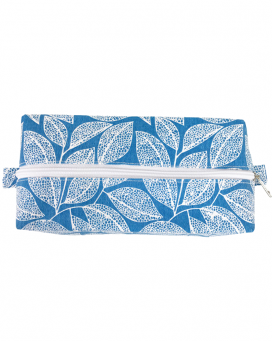 Leaf Cosmetic Bag - Azure