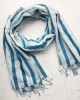 Striped Azure Sarong Striped Azure Sarong