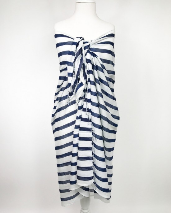 Striped Navy Sarong