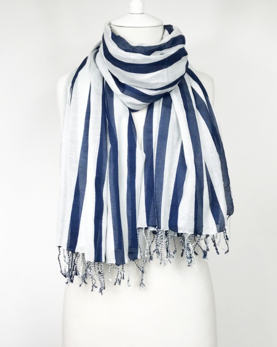 Striped Navy Sarong