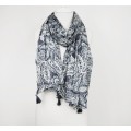 Paisley Black Scarf