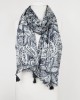 Paisley Black Scarf